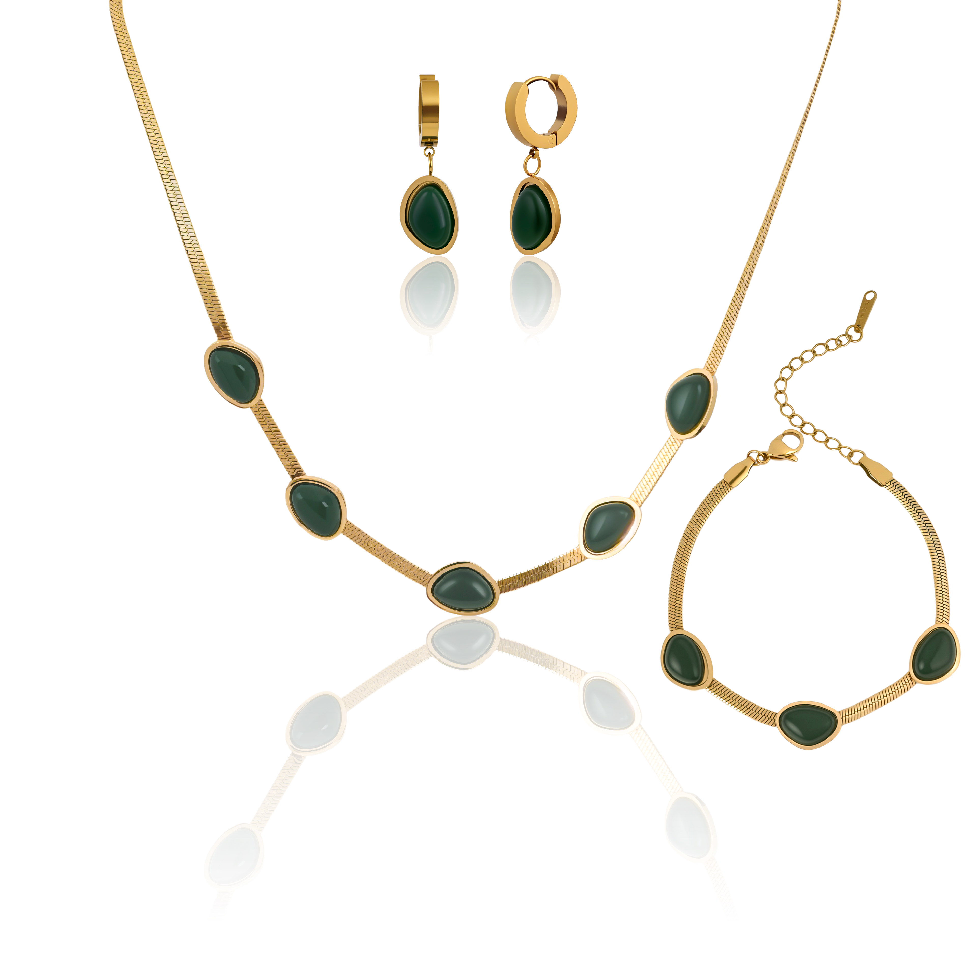 Emerald Luxe Green Stone Collection