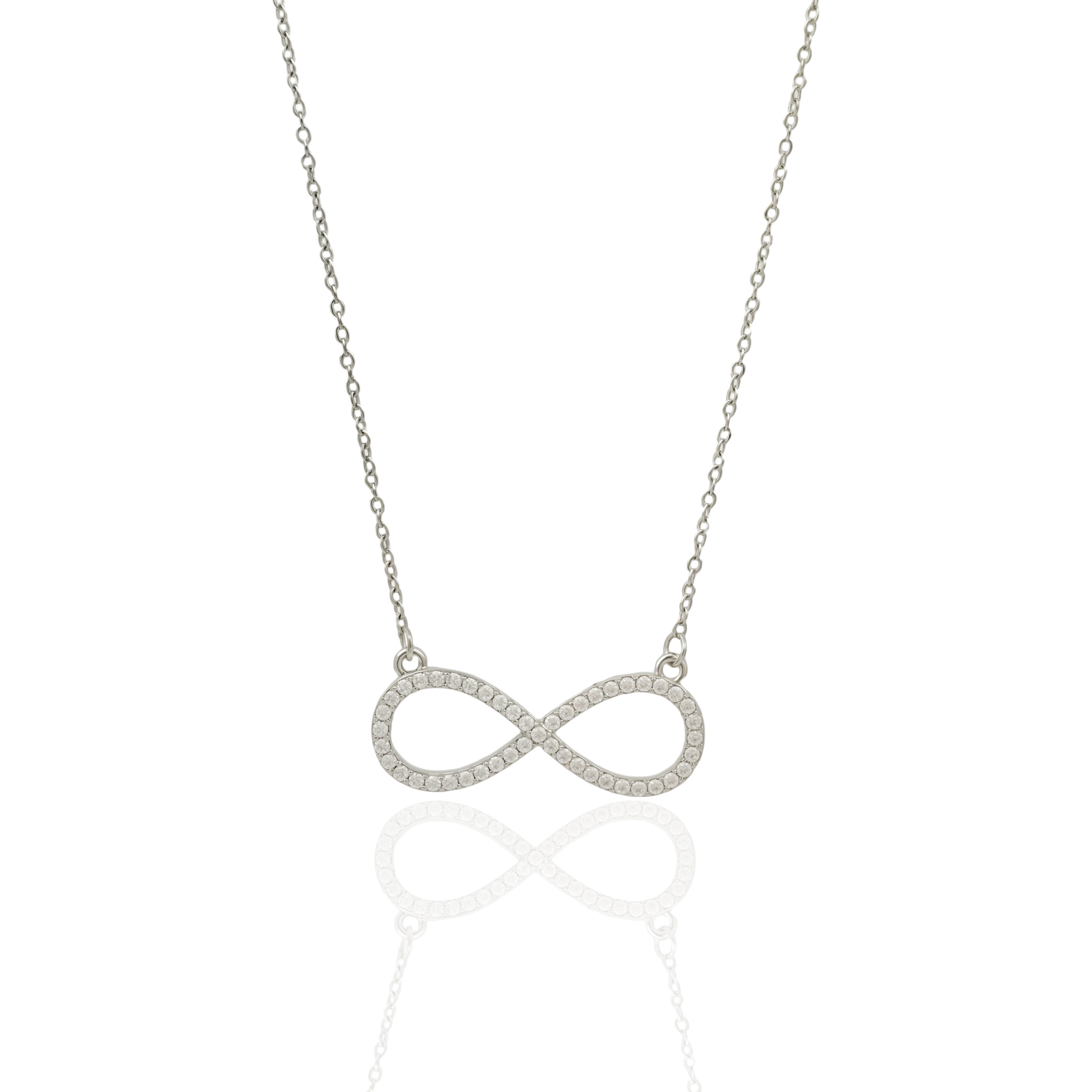 Dazzling Infinity Pendant Necklace