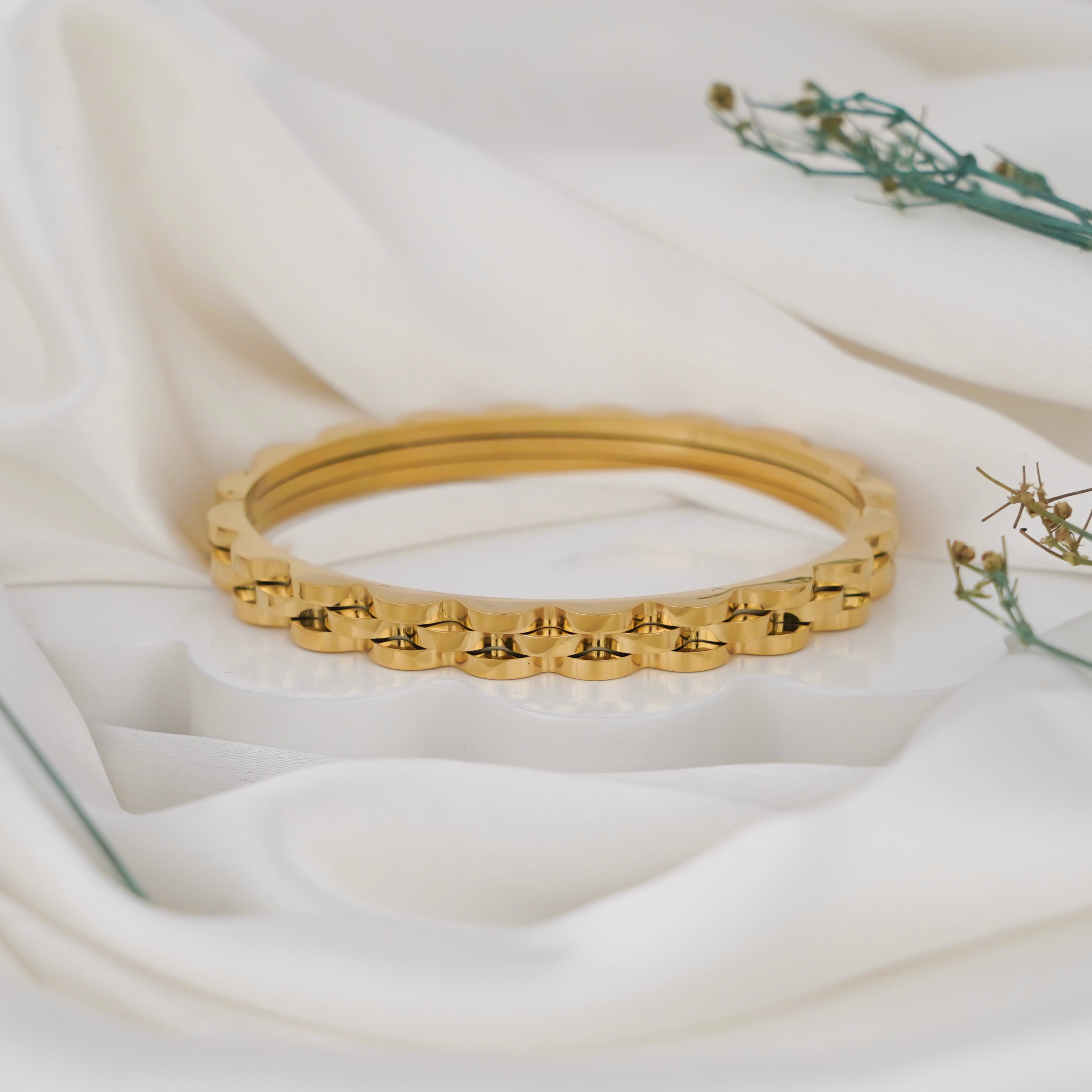 Golden Weave Bracelet