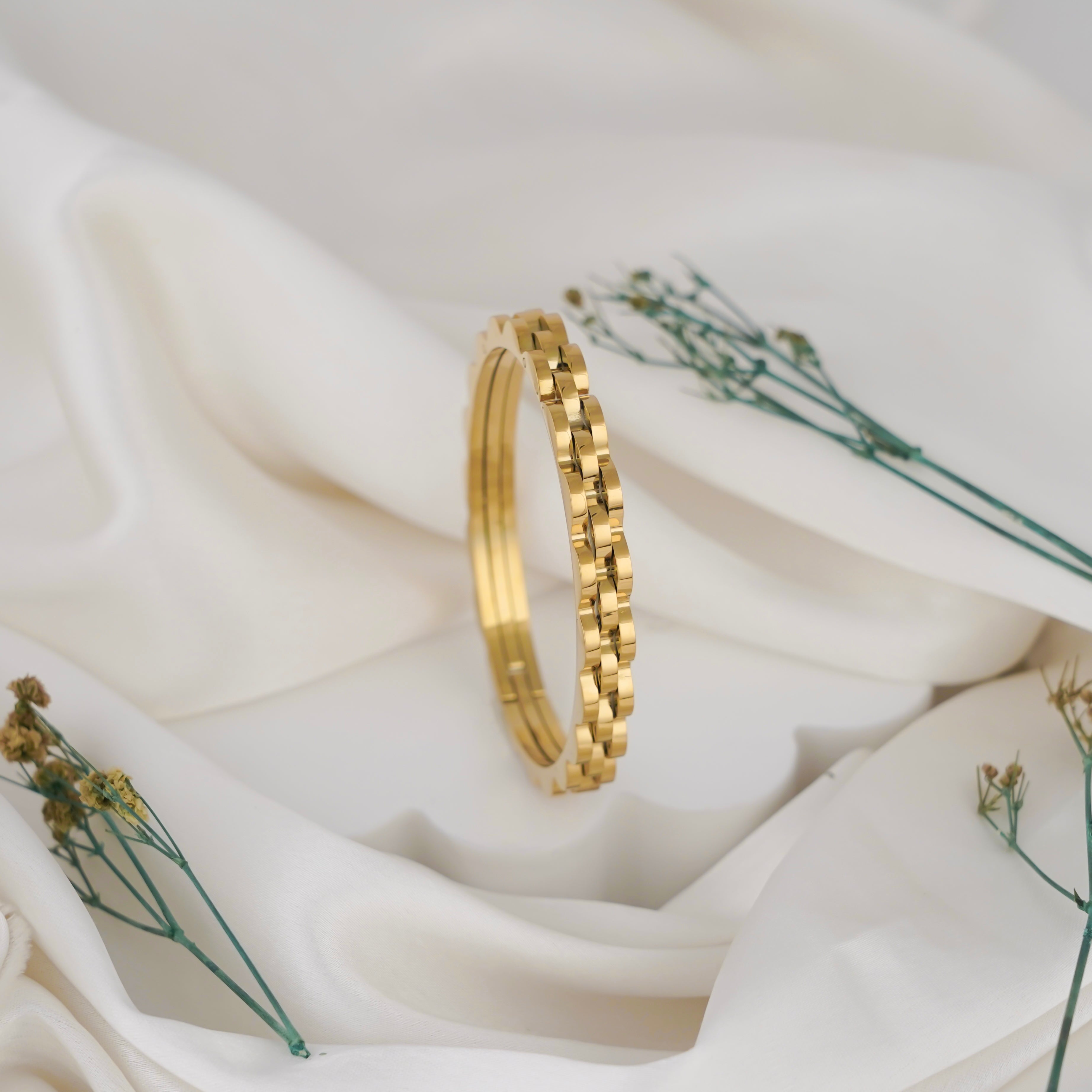 Golden Weave Bracelet