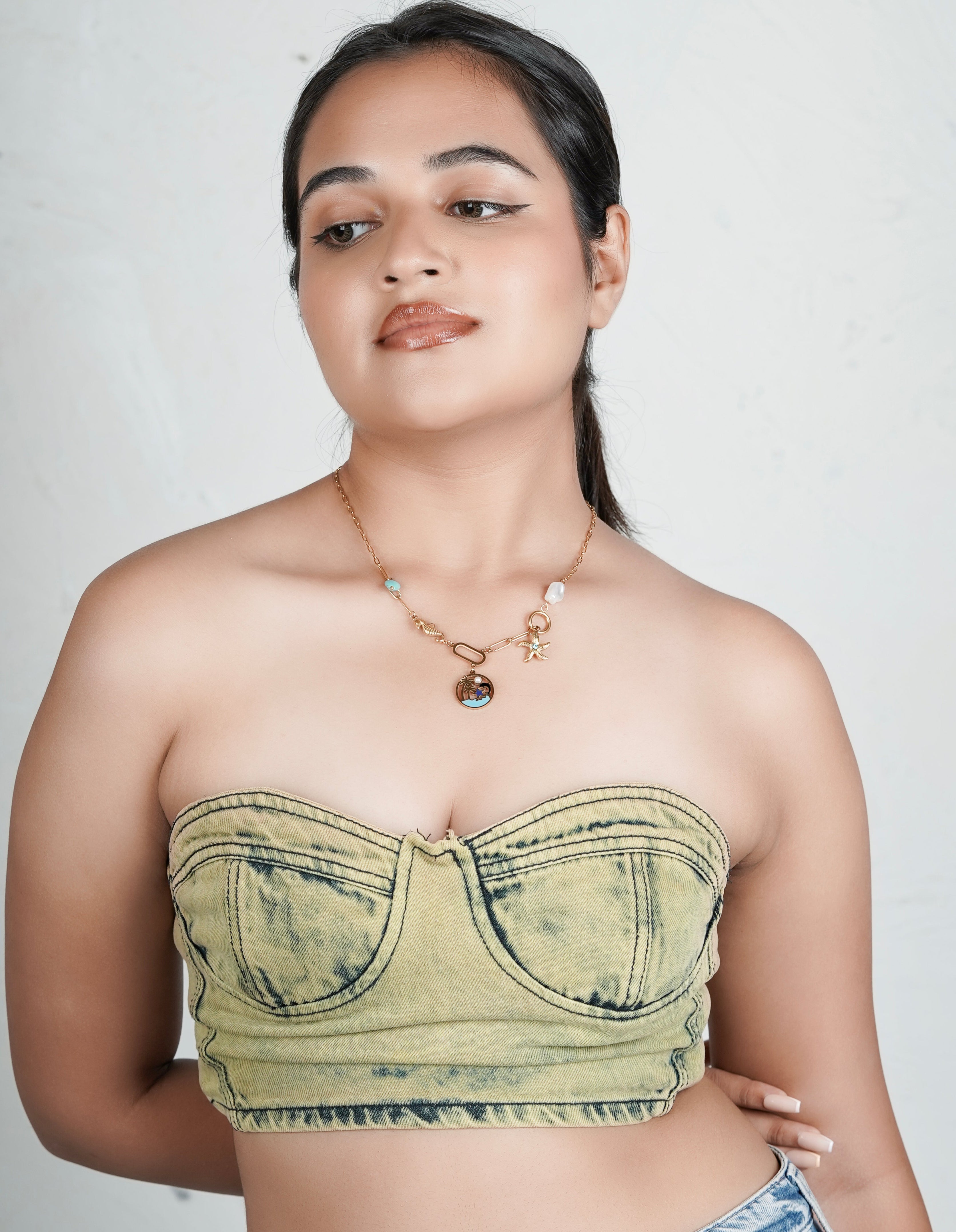 Golden Paradise Seaside Medley Necklace