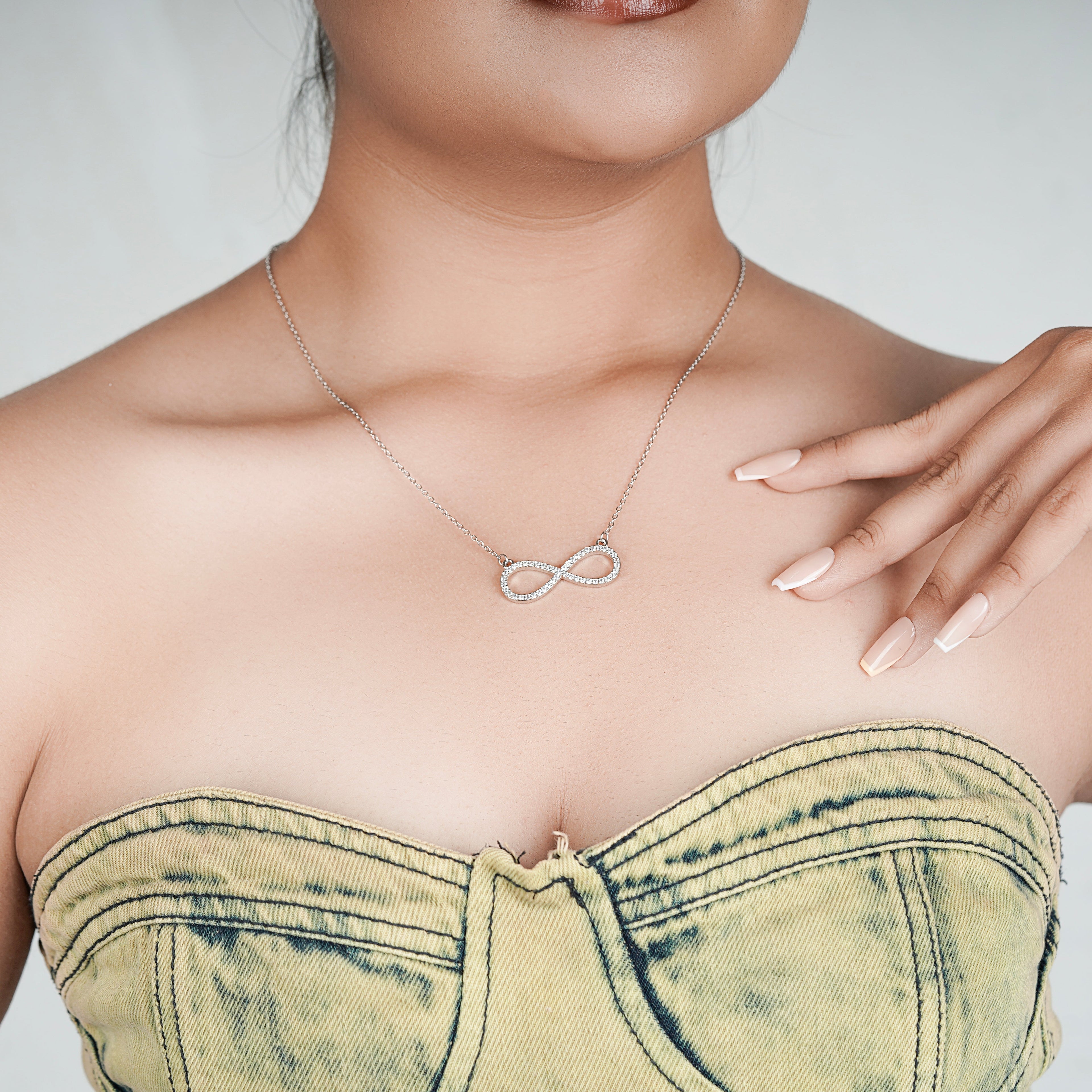 Dazzling Infinity Pendant Necklace