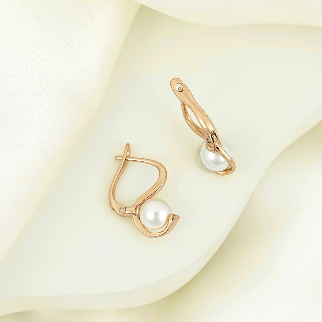 Pearl Hoop Earrings