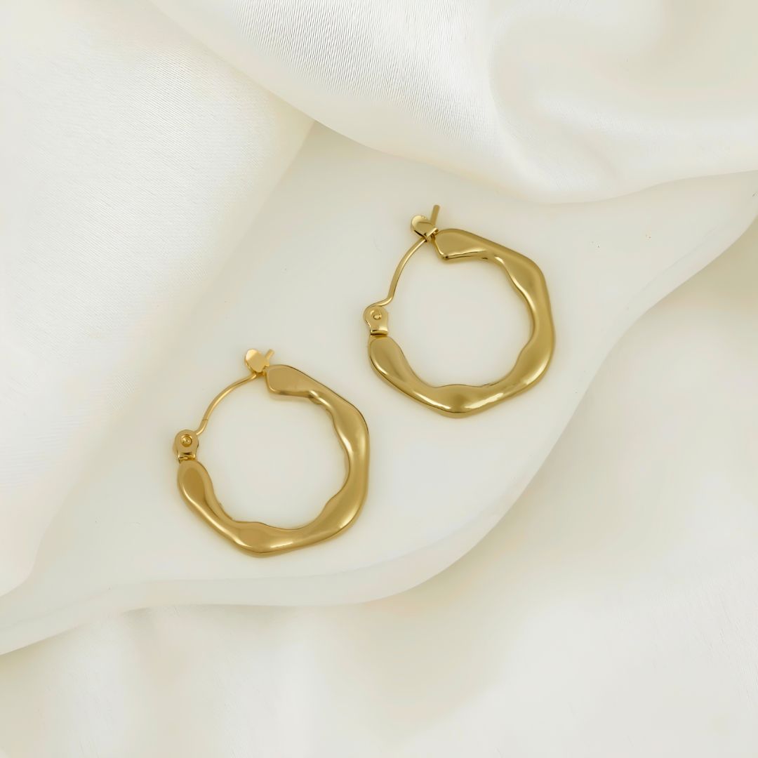 Wavy Hoop Earrings