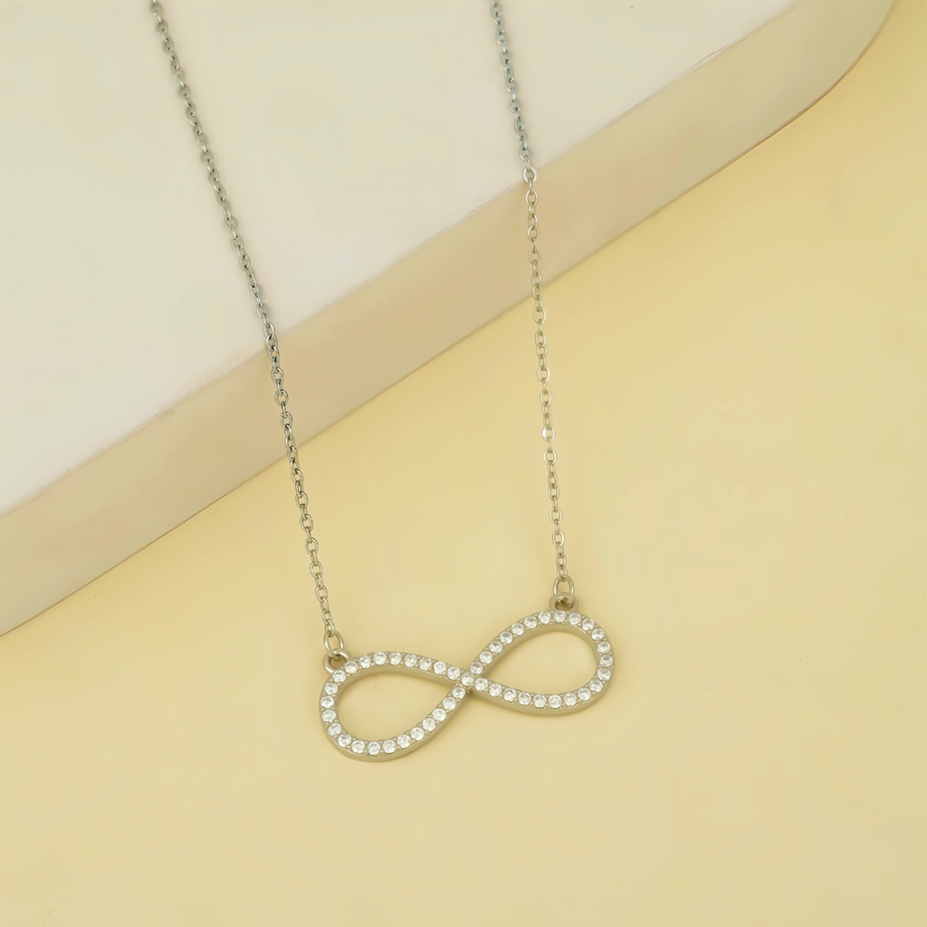 Dazzling Infinity Pendant Necklace