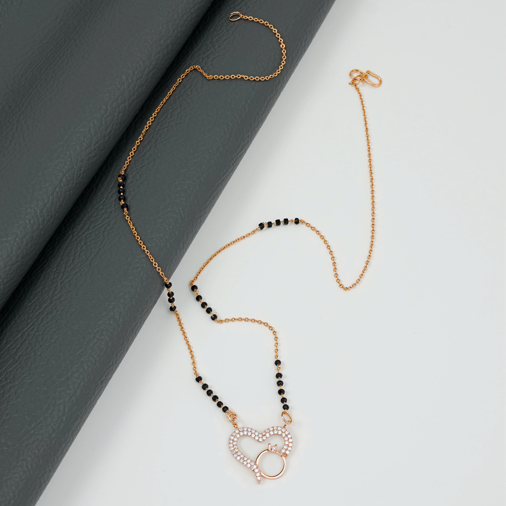 Heart Charm Mangalsutra