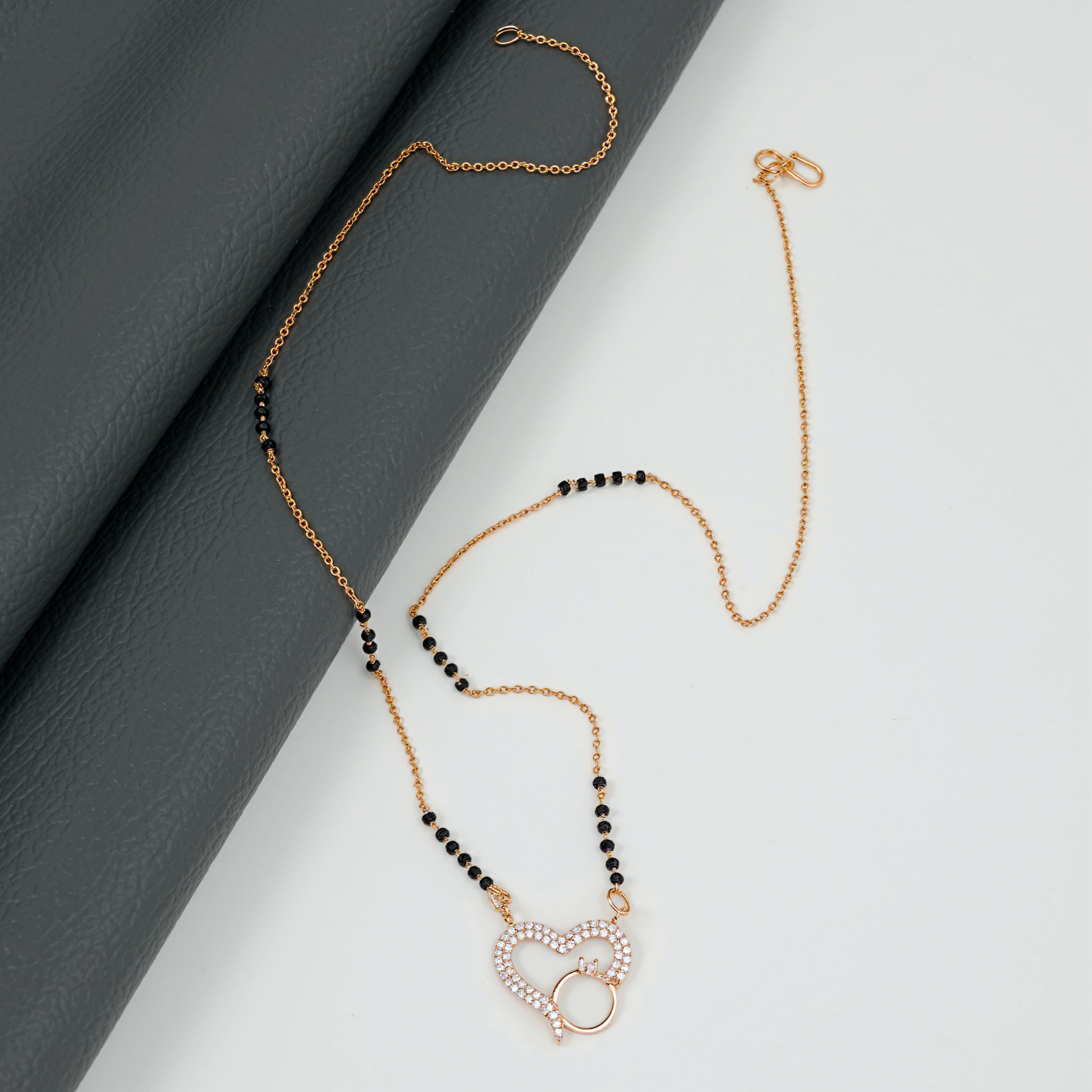 Heart Charm Mangalsutra